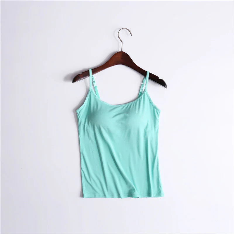 Last Day 49 % off - Cami Bra – Women’s Camisole 02 in 01 With Built In Padded Bra Vest