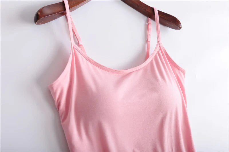 Last Day 49 % off - Cami Bra – Women’s Camisole 02 in 01 With Built In Padded Bra Vest