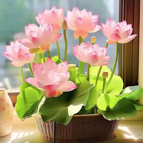 Last Day Sale - 49% OFF💐The Sacred Bonsai Bowl Lotus Flower - 🌸7 Days germination🌸