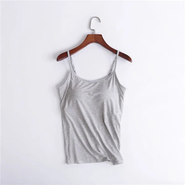 Buy one Get one free - Women's Camisole With Built In Padded Bra Vest
