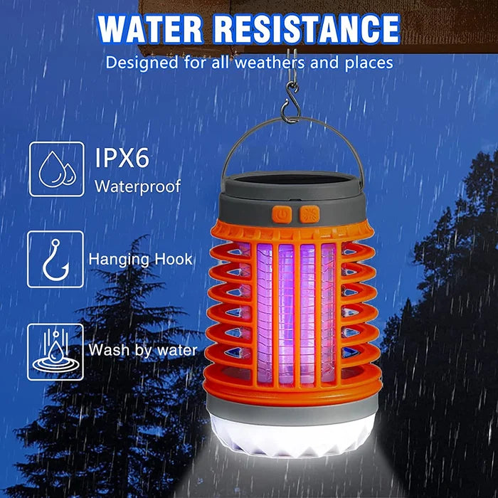 Multifunctional Solar camping and USB Chargeable Mosquito Killer Lamp