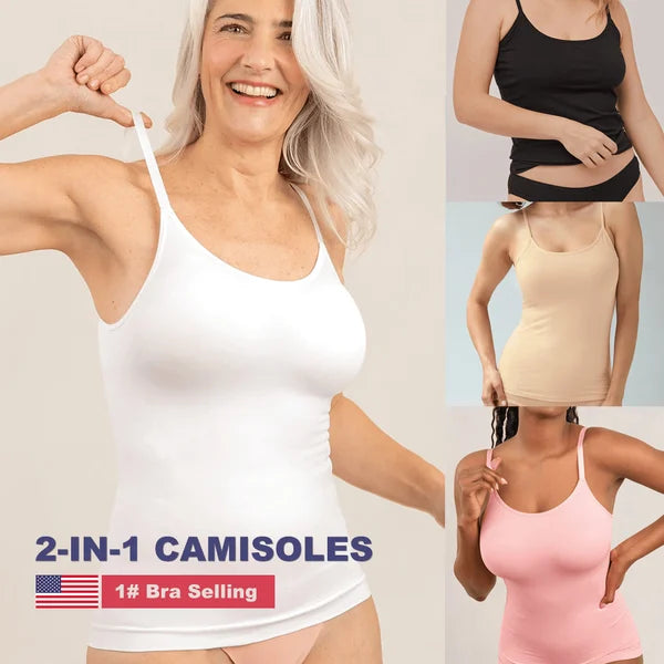 Buy one Get one free - Women's Camisole With Built In Padded Bra Vest
