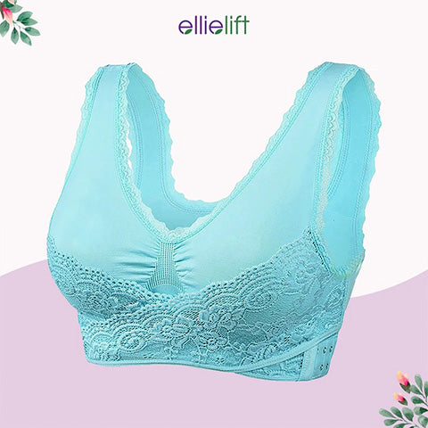 EllieLift – LAST DAY 70% OFF – Comfy Corset Bra Front Cross Side Buckle Lace Bras