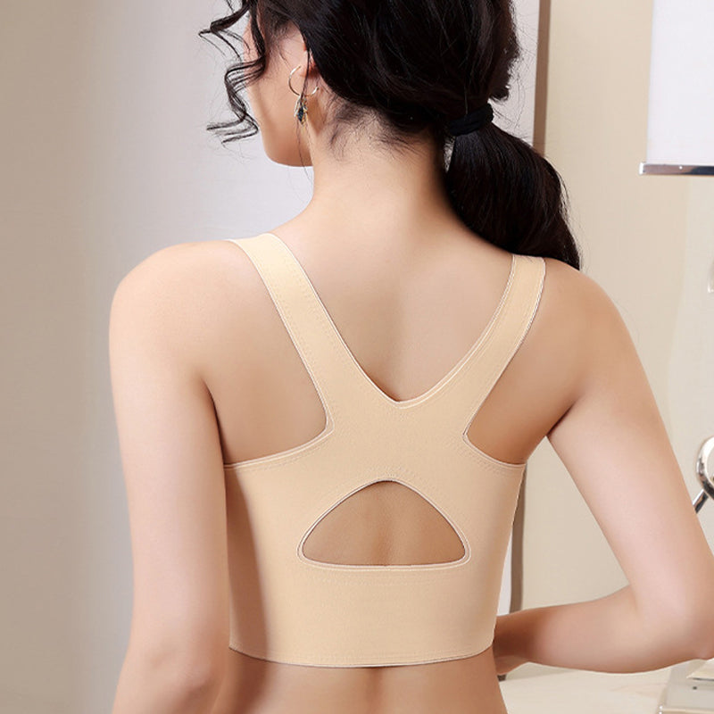New Front Cross Side Buckle Lace Bras fitness Bra Sport Bra for Women ladies and girls Push-up, back support, posture correction Bra Random Colors (Size 32 -48)