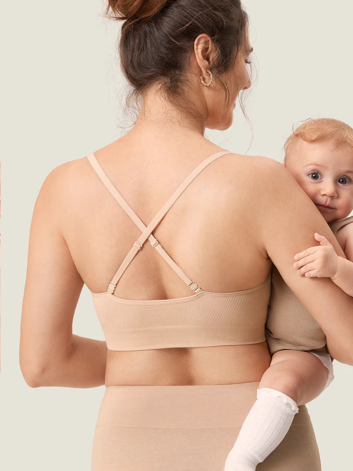 Last day 50 % Off Pack of 02 Ribbed Scoop Nursing Bralette
