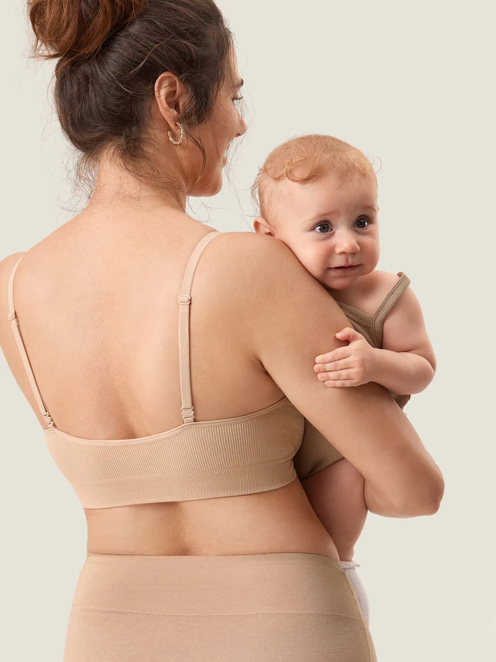 Last day 50 % Off Pack of 02 Ribbed Scoop Nursing Bralette