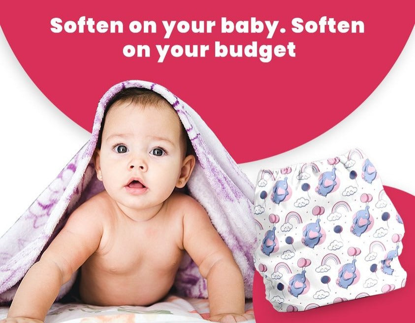 Kids' Free Size Reusable Diaper + Insert (0-36 months)