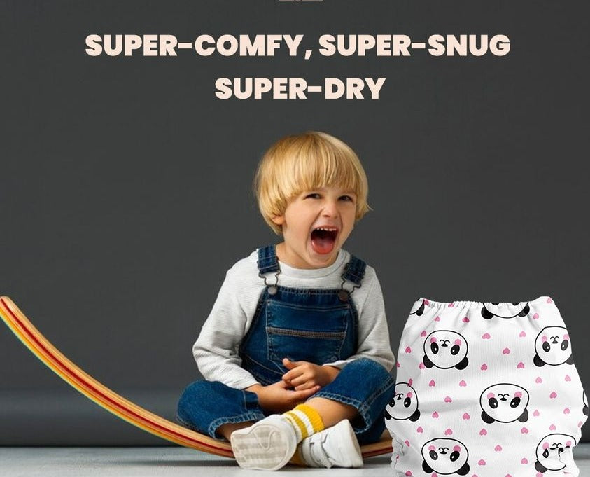 Kids' Free Size Reusable Diaper + Insert (0-36 months)