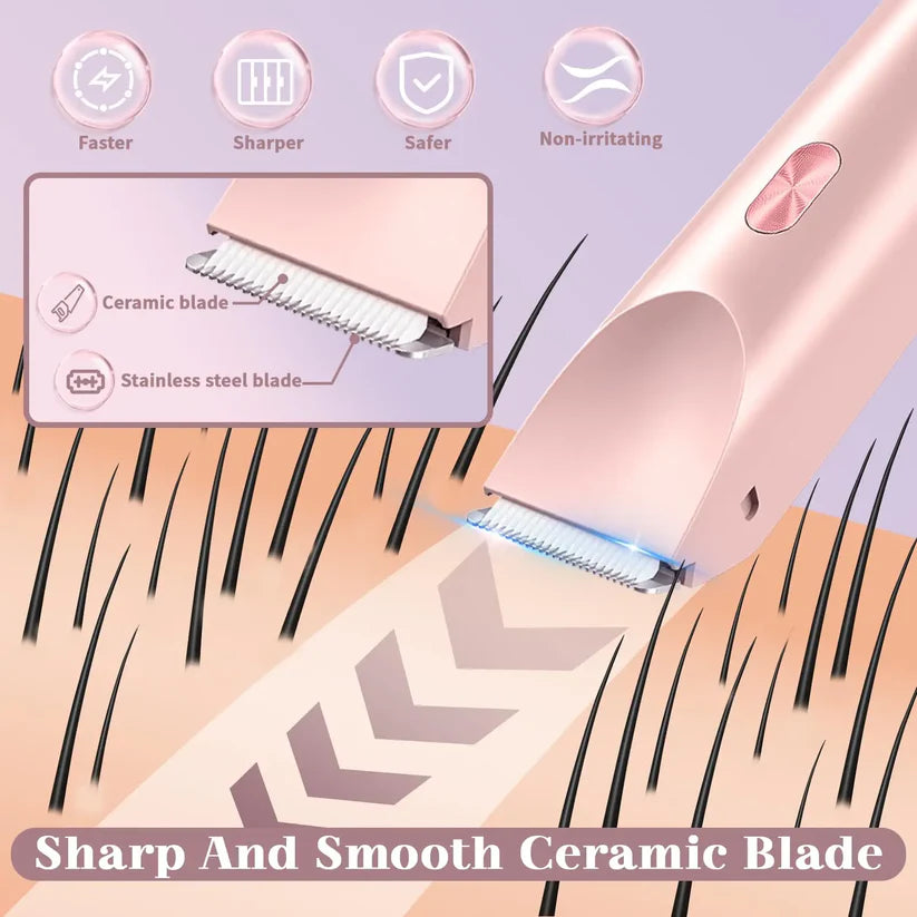 Last Day 50% Off FLAWLESS SKIN IN SECONDS! The Shaver That Works Wet or Dry for Silky Smooth Results
