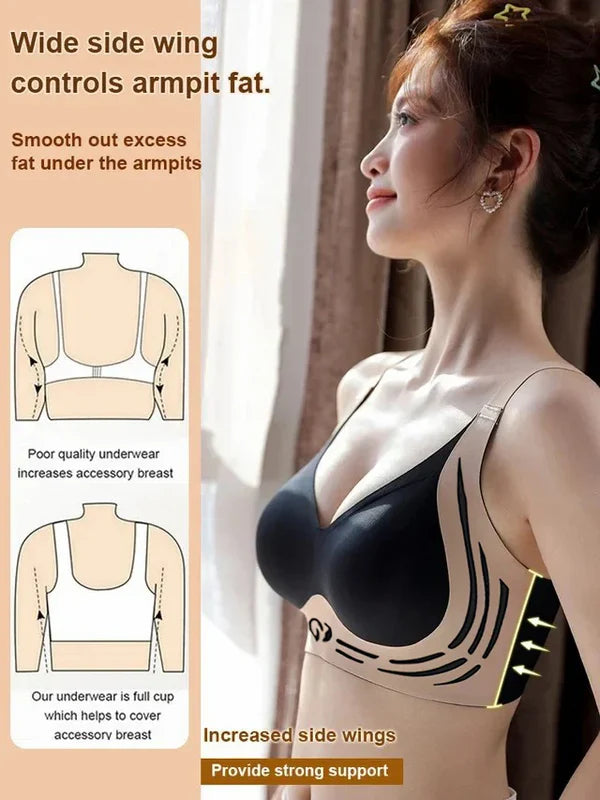 🎁Last Day 49% Off - Super gather bra| Wireless Push-up Bra👍 no more sagging breasts