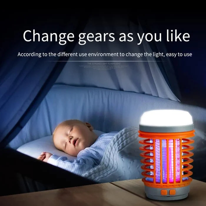 Multifunctional Solar camping and USB Chargeable Mosquito Killer Lamp