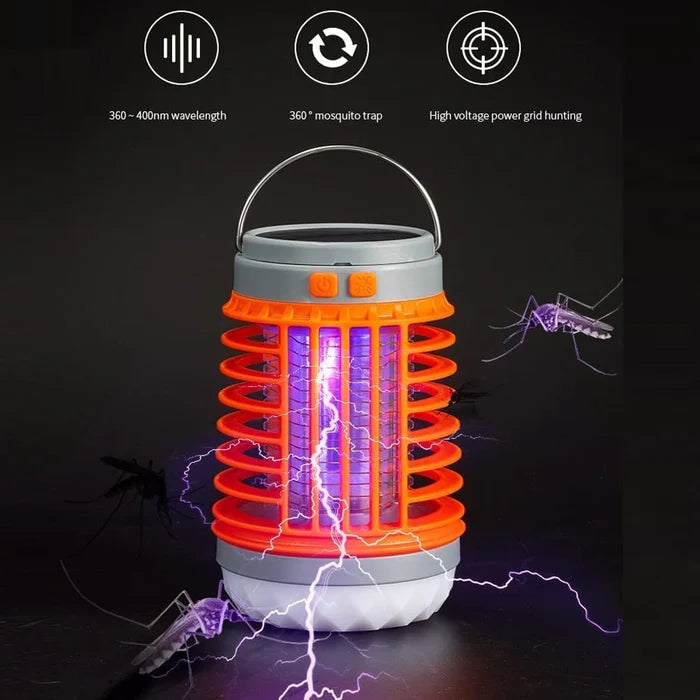 Multifunctional Solar camping and USB Chargeable Mosquito Killer Lamp