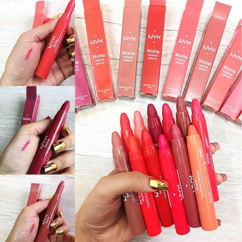 NYX LIP CRAYONS PACK OF SIX (06)