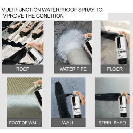 Waterproof leak-trapping spray ground and roof leakproof