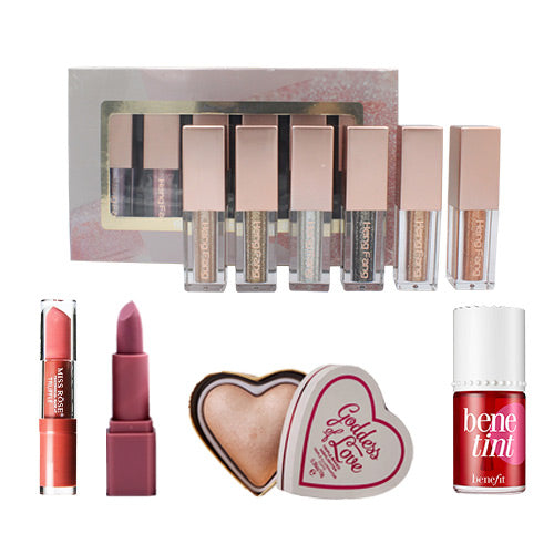 HENG-FANG-LIQUID-EYESHADOWS-PACK-OF-SIX-BENE-LIP-TINT-MISS-ROSE-LIPSTICK-GODDESS-OF-LOVE-HIGHLIGHTER-MISS-ROSE-LIPGLOSS