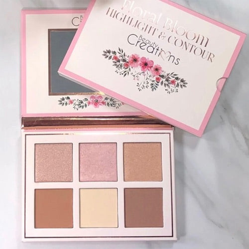 FLORAL-BLOOM-HIGHLIGHTER-AND-CONTOUR-PALETTE-LITTLE-SMOKE-LIPSTICKS-PACK-ANASTASIA-BROW-DEFINER-HUDA-BEAUTY-FOUNDATION-BEAUTY-BLENDOR