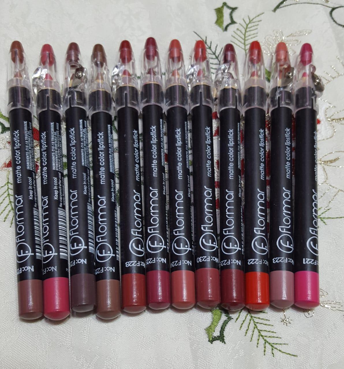 Flormar 12 Matte Color Lipsticks
