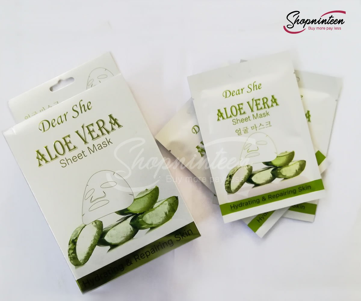 DEAR SHE ALOE VERA SHEET MASK PACK OF 3