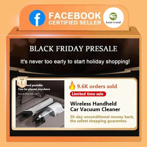 Wireless Rechargeable Home & Car Vacuum Cleaner