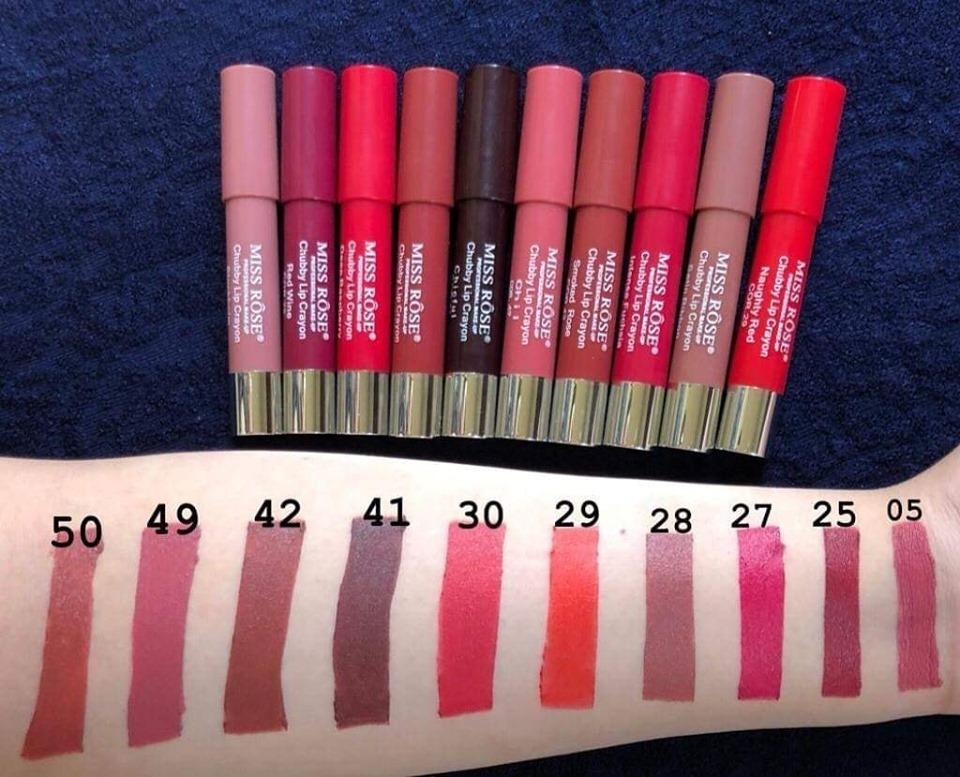 MISS ROSE ORIGINAL LIP CRAYONS (PACK OF 10)