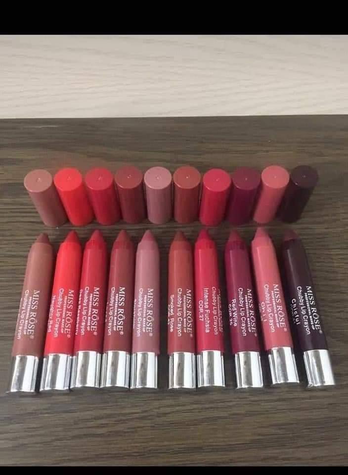 MISS ROSE ORIGINAL LIP CRAYONS (PACK OF 10)