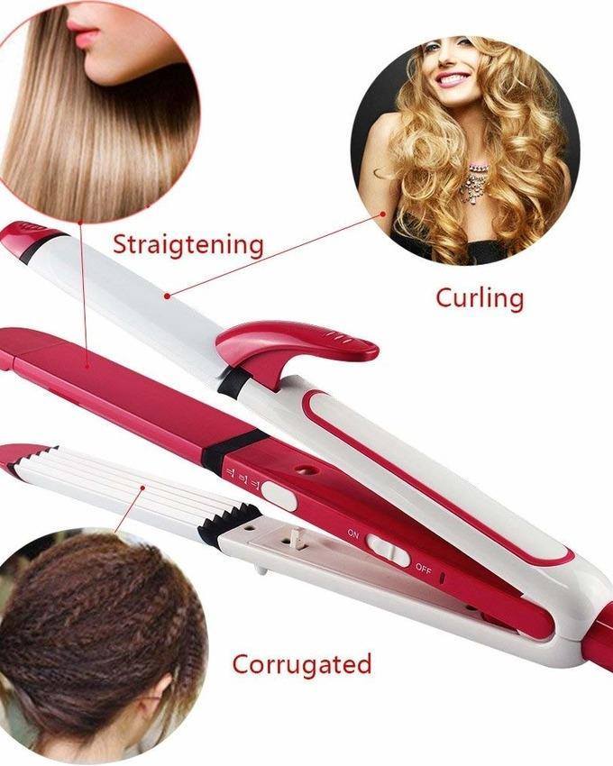 3 in 1 Curler Straightener and Crimper