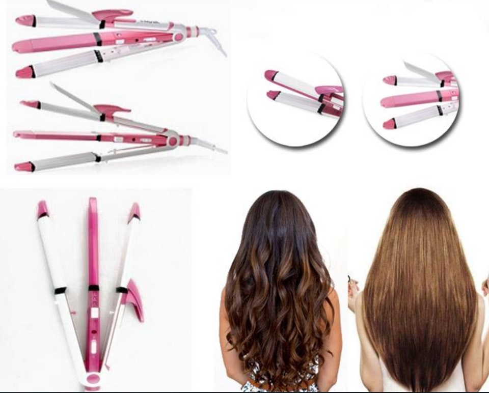 3 in 1 Curler Straightener and Crimper