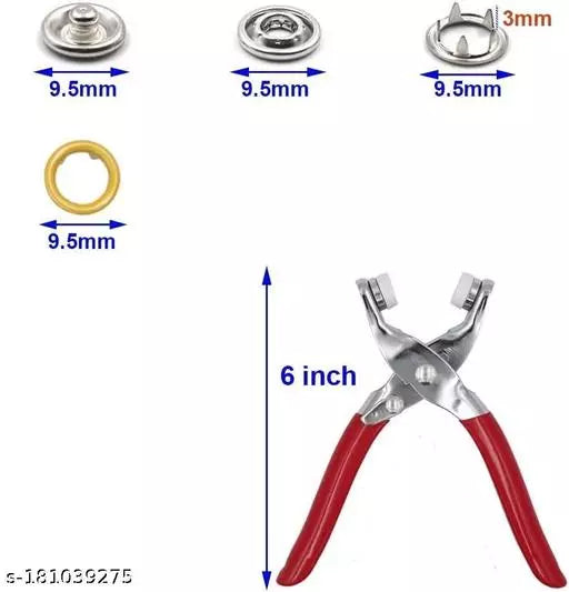 Hand Pressure Pliers For Prong Snap Button