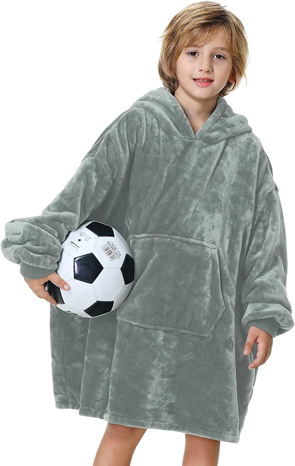 Oversized Hoodie For Adults & Kids | Microfiber & Sherpa Wearable Blanket