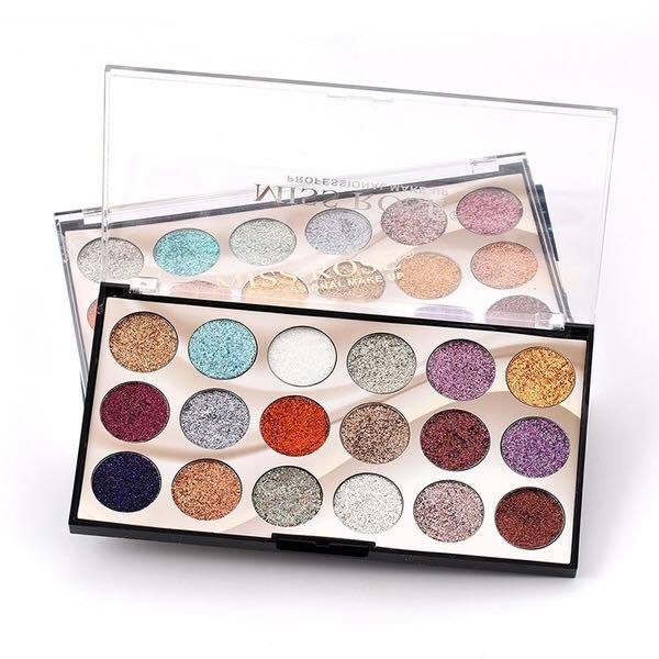 MISSROSE 18 COLOR GLITTER PALETTE