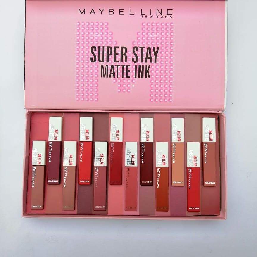 Maybelline super stay matte ink liquid lipstick ( PACK OF 12)