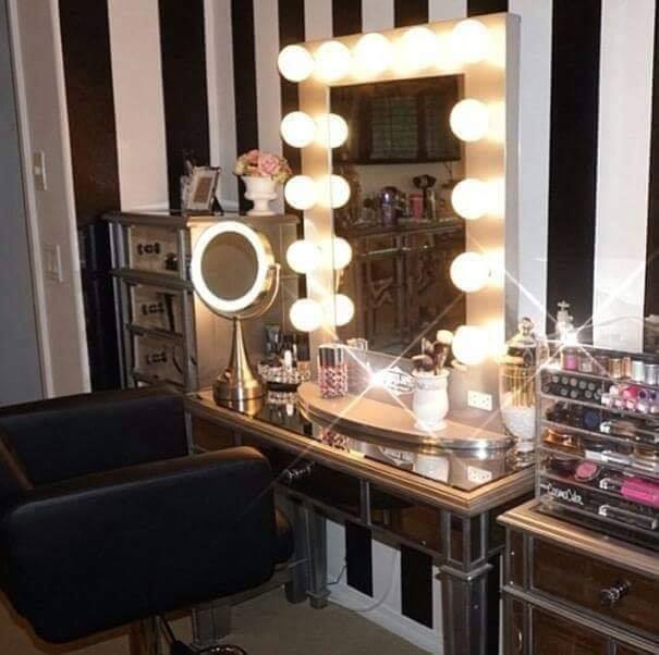 Vanity Mirror LED Light Bulbs 3 Colours Optional Dimmable 10 LED Bulbs USB PLUG ELECTRIC POWERED