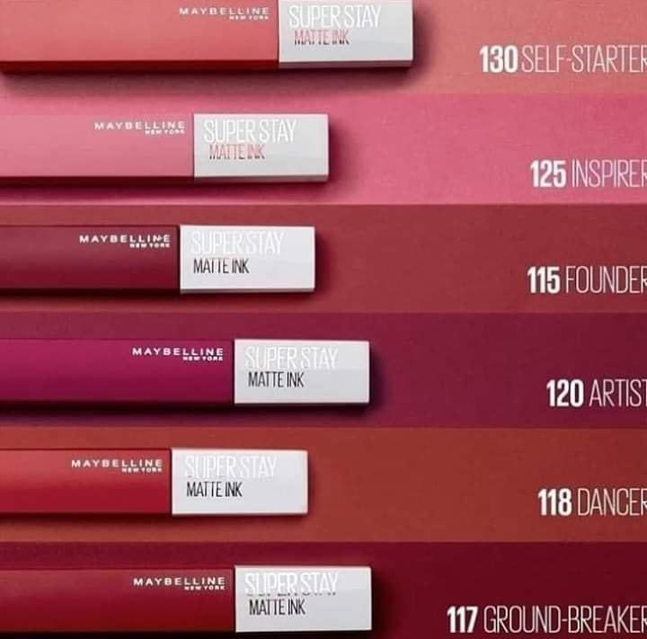 Maybelline super stay matte ink liquid lipstick ( PACK OF 12)