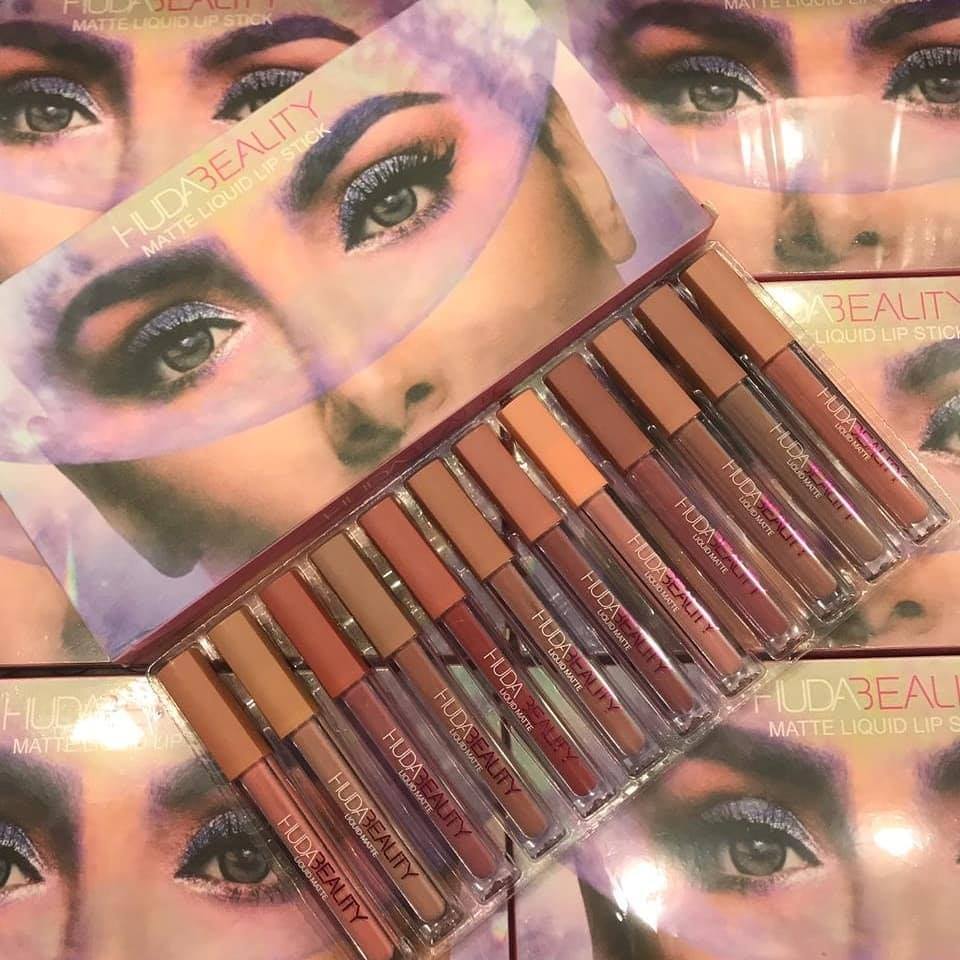 HUDA BEAUTY MERCURY LIPGLOSS PACK OF (12)