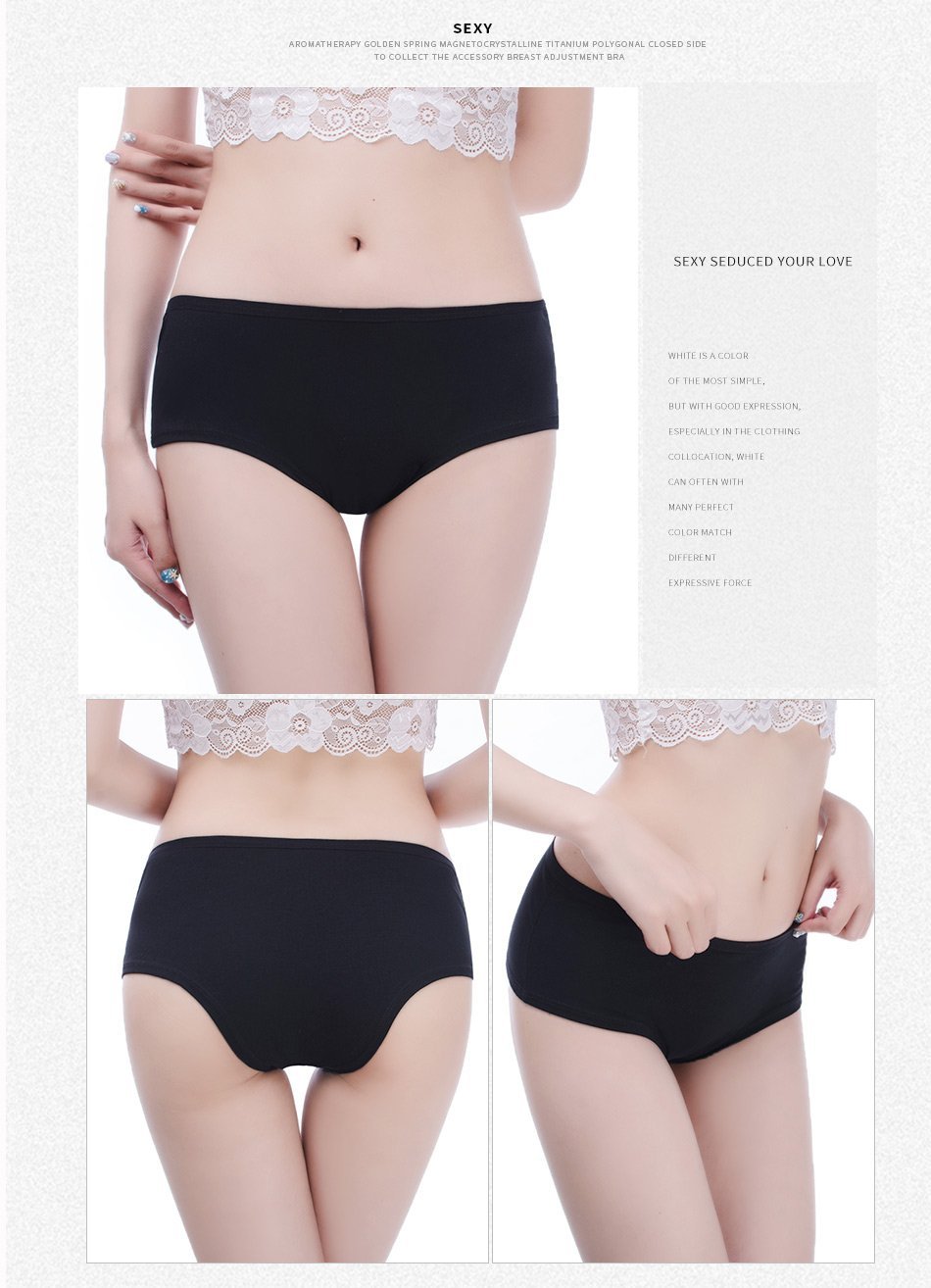 WOMEN HIGH QUALITY COTTON SEAMLESS UNDERWEAR PACK (U001)