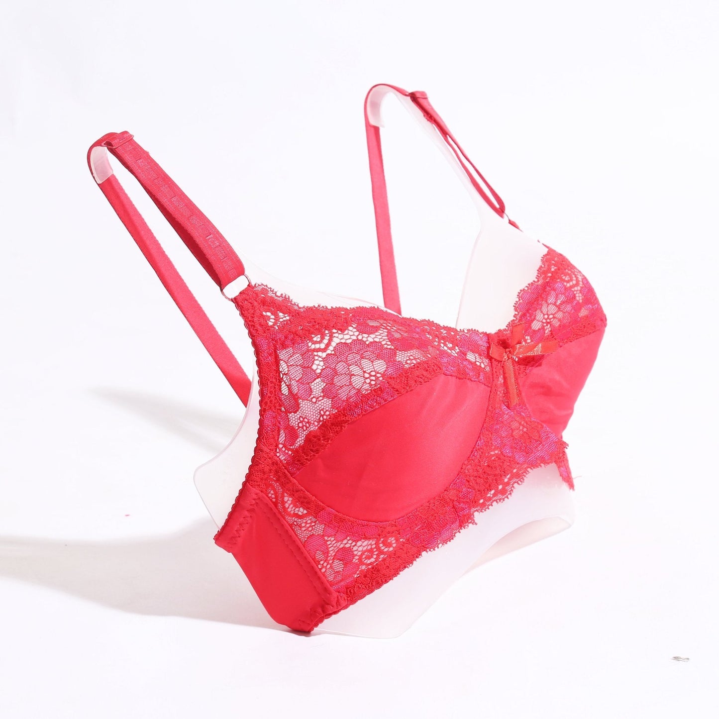 FLORAL COTTON NET BRA