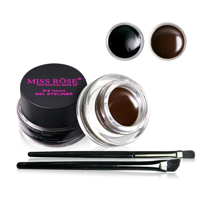 MISS ROSE GEL EYELINER 2 COLOR A SET BLACK AND BROWN