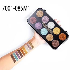 MISS ROSE 10 COLORS GLITTER EYESHADOW PALETTE