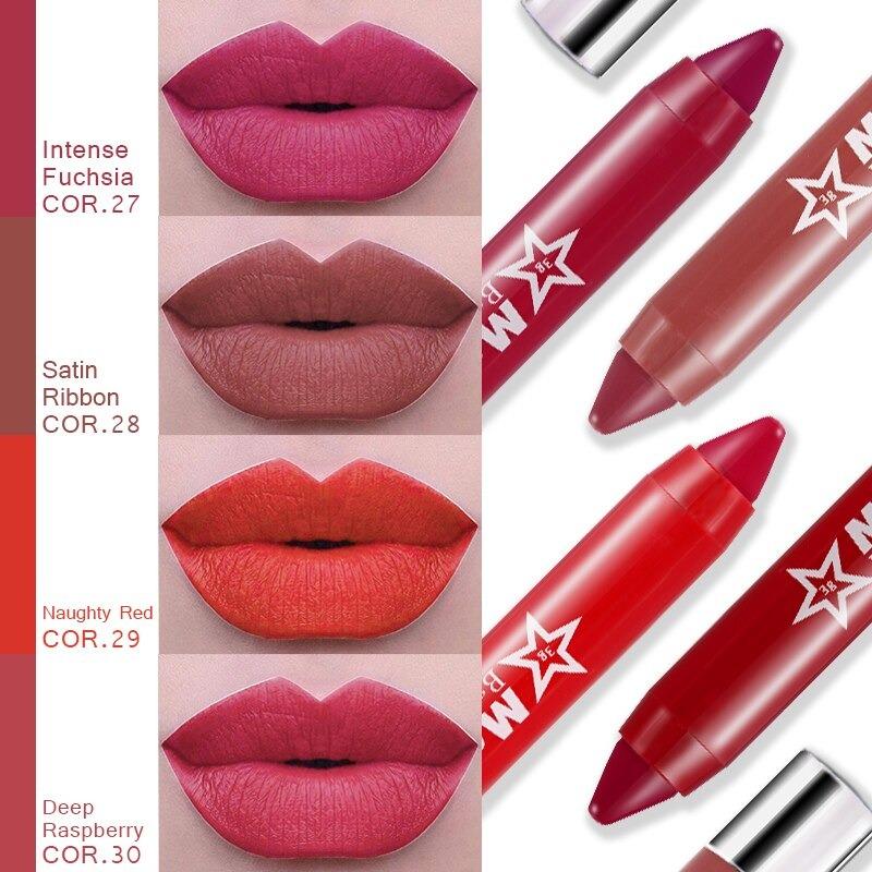 Long-Lasting Waterproof Matte Lip Cryons / lipsticks - 10 pcs set