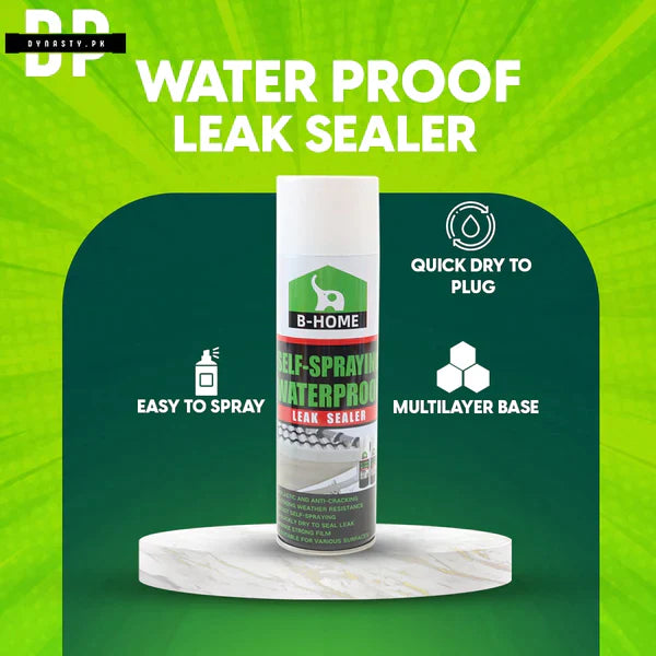 Waterproof leak-trapping spray ground and roof leakproof