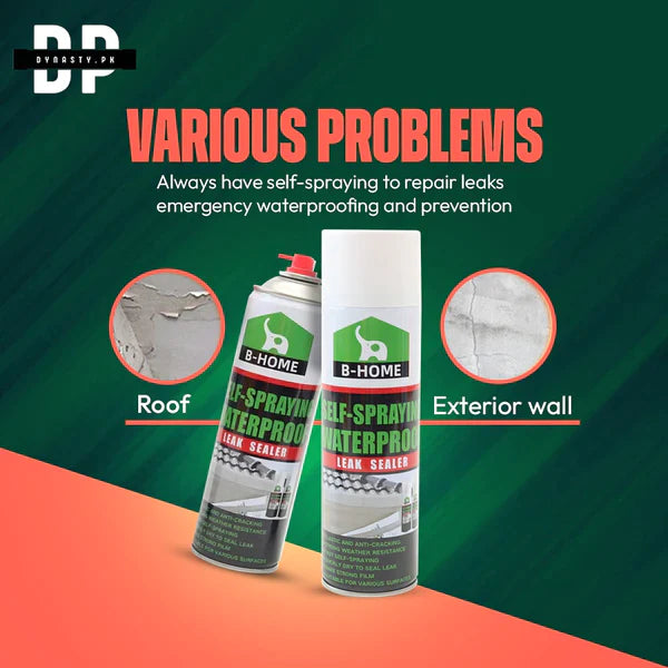 Waterproof leak-trapping spray ground and roof leakproof