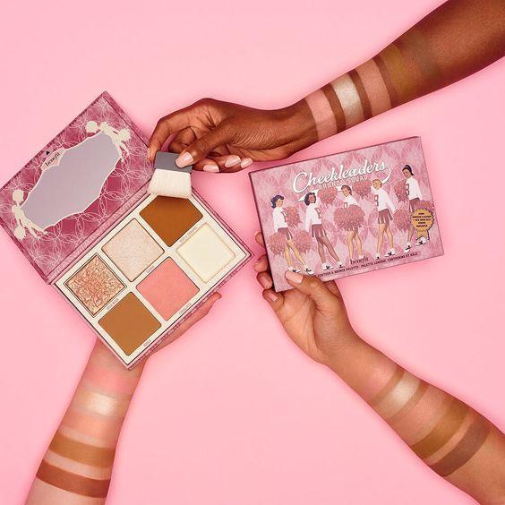 BENEFIT CHEEKLEADERS BRONZE SQUAD HIGHLIGHT, CONTOUR & BRONZE PALETTE