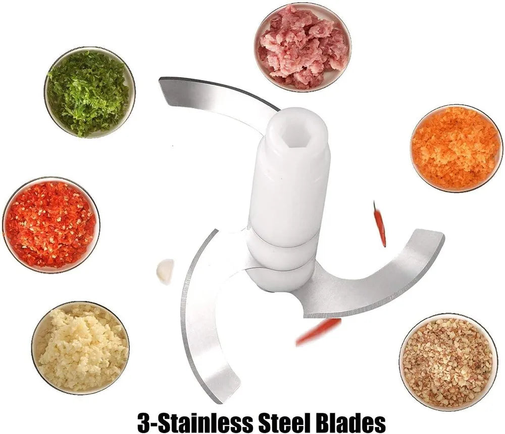 Big Hand Press Chopper, Food Chopper, Large Manual Hand-Press Vegetable Chopper Mixer Cutter