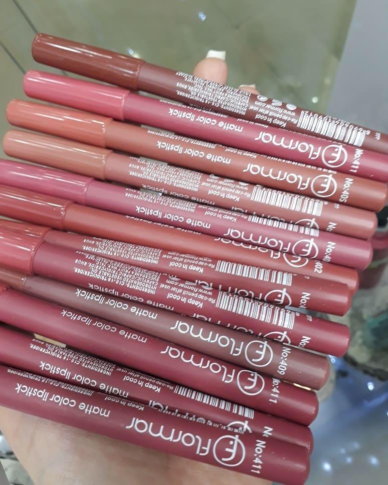 FLORMAR MATTE LIPSTICK PENCIL PACK OF 12