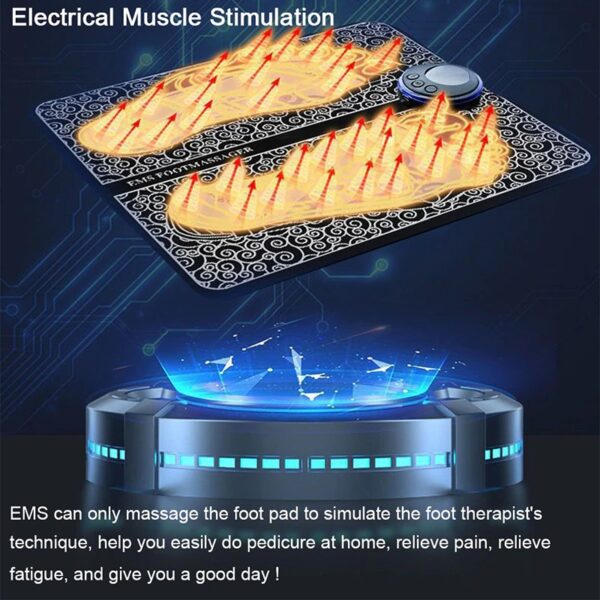 Portable Electric Foot Massager Pad for Pain Relief | Foldable