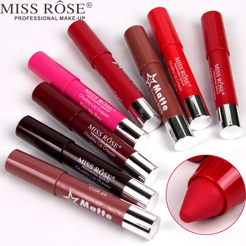 Long-Lasting Waterproof Matte Lip Cryons / lipsticks - 10 pcs set
