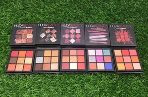 HUDA BEAUTY OBSESSIONS EYESHADOW PALETTE PACK OF 5 , MAUVI,SMOKEY,GEMSTONE,COREL,WARMBROWN