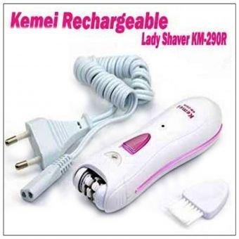Kemei KM-290R – Rechargeable White Lady Epilator Shaver