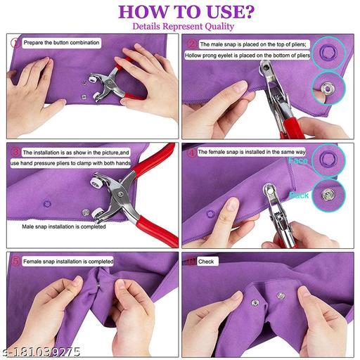 Hand Pressure Pliers For Prong Snap Button