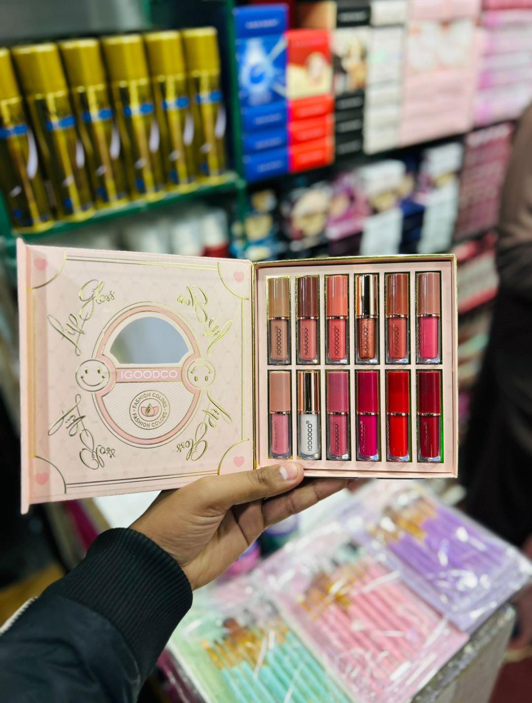 Mocallure Lip Gloss Book Kit | Lip Gloss Pack of 12 | Moisturizing & Shiny Lip Gloss | Matte Liquid Lipstick Set 2.5ml*12pcs